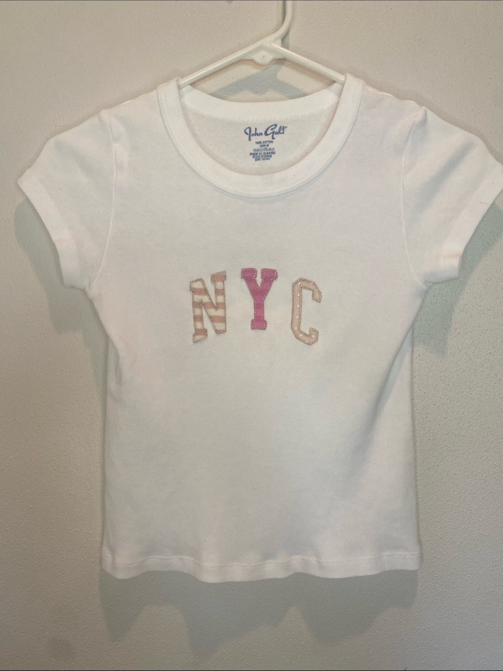 Brandy Melville White NYC Appliqué Tee - NWT